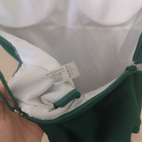 One-piece swimsuit khaki used, size L fitting M