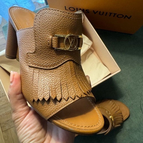 Louis Vuitton mules like new, size 38, brown