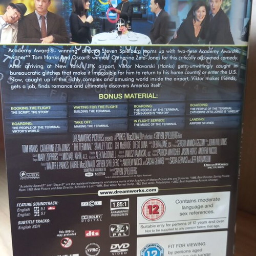 The Terminal DVD like new with English subtitles