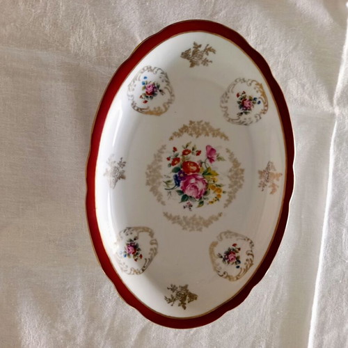 Kronester Bavaria set of 2 oval platters like new, German porcelain 26x18 cm