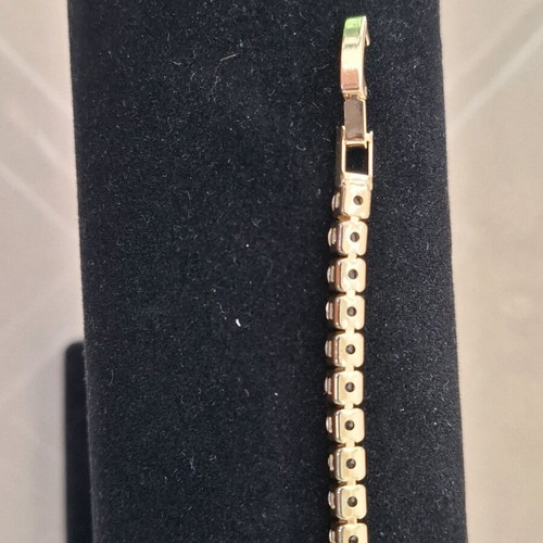 Bracelet new 17 cm gold and silver