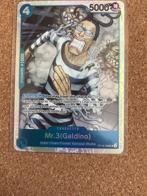 One Piece card game Mr.3 (Galdino)