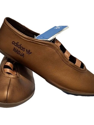 Adidas Nadja Comaneci Ballet Flats brown new