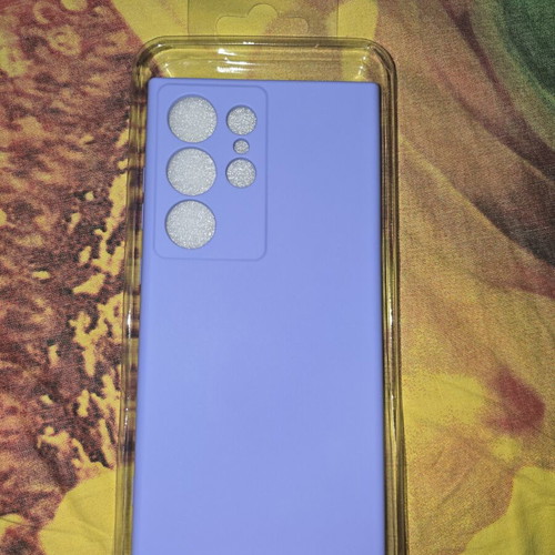 Samsung S24 Ultra case new, silicone with camera protection, lilac