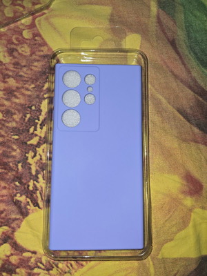 Samsung S24 Ultra case new, silicone with camera protection, lilac