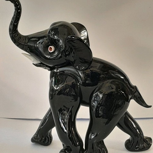 Murano elephant used, 27cm height, vintage