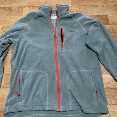 Columbia men's Polartec fleece jacket like new, size M, gray