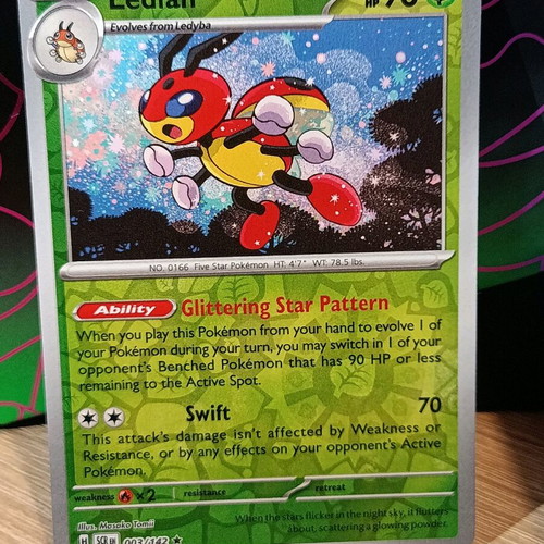Ledian (SCR 003) Pokmon card like new, -  0,60 - Vendora.cy