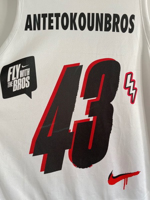 Φανέλα Giannis & Thanasis Antetokounmpo Nike AntetokounBros μέγεθος Large limited edition καινούργιο