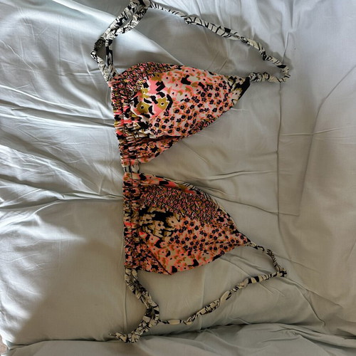 Maaji Daisy Floral Lydia Sliding Triangle Bikini two piece XL like new, reversible multicolor