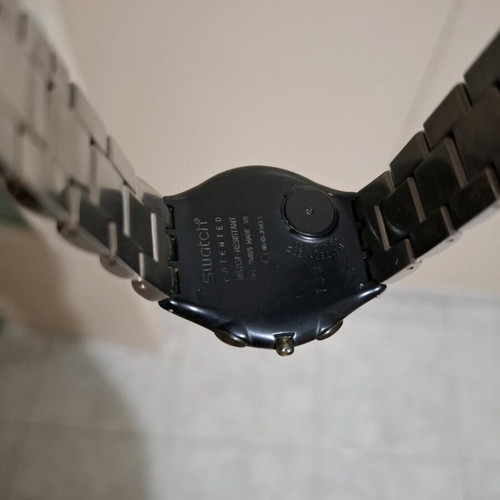 Swatch watch rare model like new, men's gray