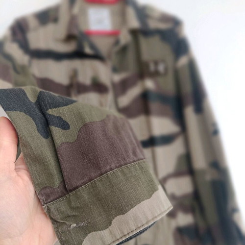Bershka thin military jacket with back design like new