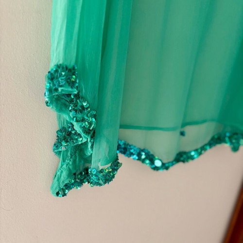 Anna Riska tunic like new, green and turquoise, size XL