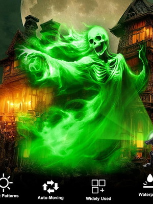 Διακοσμητικός προβολέας φωτισμού Halloween νέος, αδιάβροχος, LED