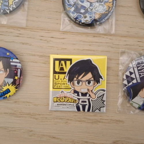 Can badges My Hero Academia Tenya Iida καινούργια, μπλε
