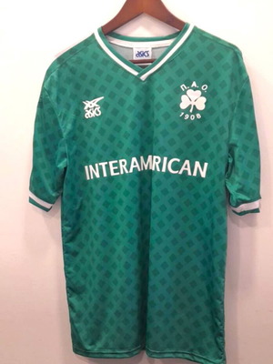 Panathinaikos Football Replica 1987/88 Home Jersey Large New