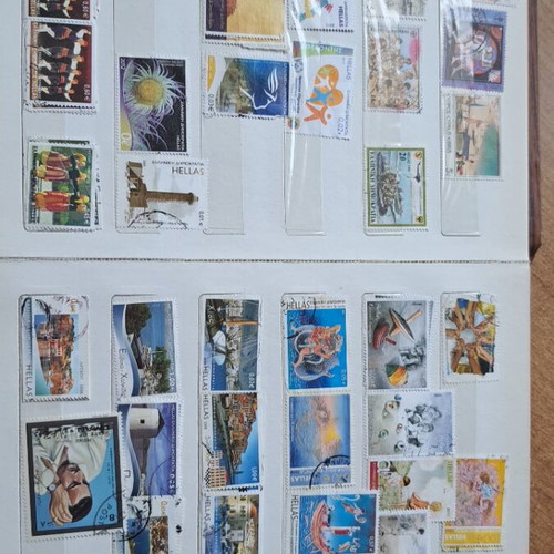 Album with Greek and foreign stamps like new