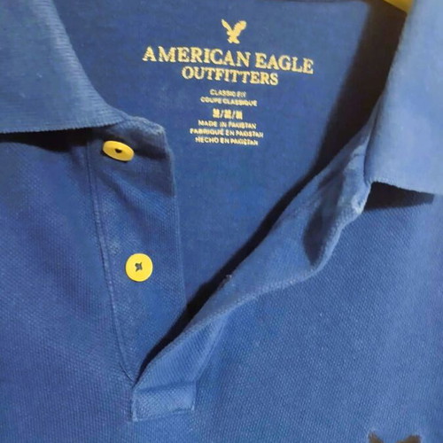 American Eagle long-sleeve polo shirt blue size M used