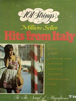 101 Strings Million Seller Hits From Italy vinyl record used, jazz