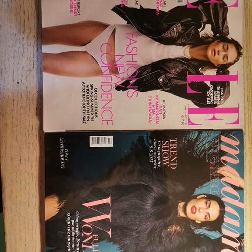 Elle and Madame Figaro magazines February 2025 new
