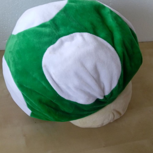 Taito Super Mario Mushroom plush pillow used