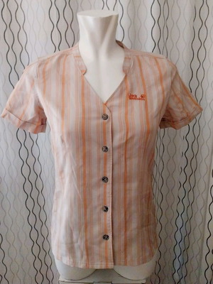Jack Wolfskin Women's Shirt Like New In Soft Orange Color