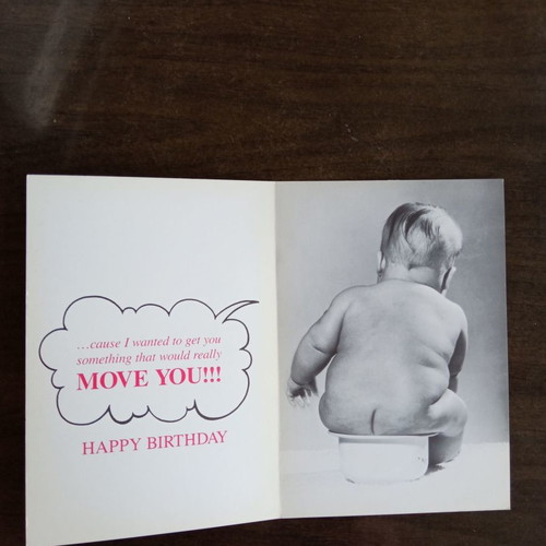 Birthday postcard used