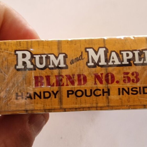 Rum and Maple Blend No. 53 pipe tobacco pack, vintage