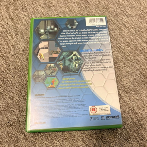 Metal Gear Solid 2: Substance Xbox Original game