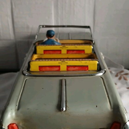 Vintage car tin toy convertible 1960 used