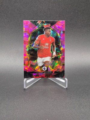 2022 Panini Select Premier League Terrace Pink Ice Prizm Taiwo Awoniyi Nottingham Forest card