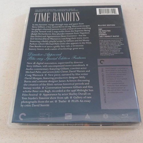Time Bandits Criterion Collection Blu-ray used, fantasy