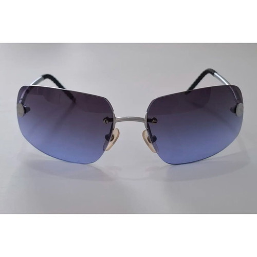 Chanel Vintage 90s Rimless Sunglasses 4035 C167/79 used, purple gradient