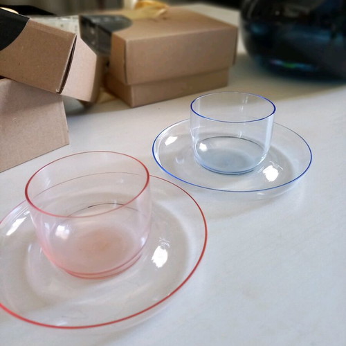 Kvetna glass espresso cups new, pack of 2