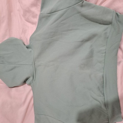 Shein women's cropped hoodie mint green size L like new