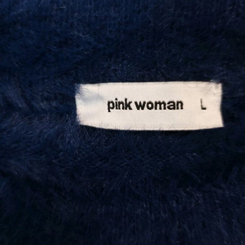 Pink Woman Blue Sweater size L like new