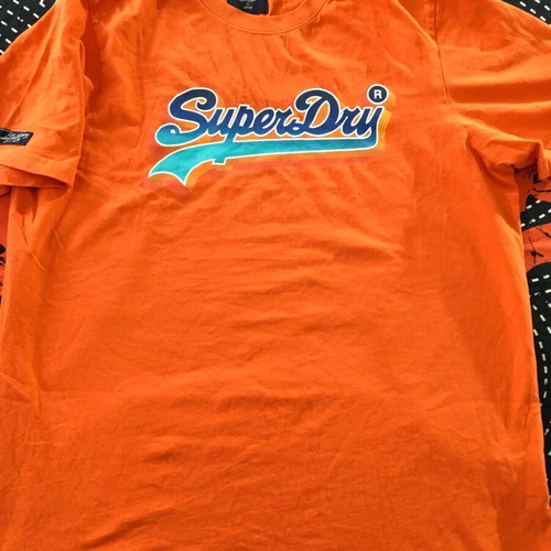 Superdry men's t-shirt XXL like new, colorful