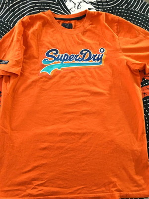 Superdry men's t-shirt XXL like new, colorful