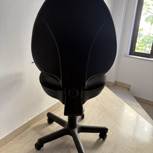 Office chair with high back, fabric, like new, adjustable height