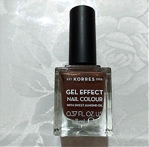 Βερνικι νυχιών Korres Gel Effect with sweet almond oil seashell 61