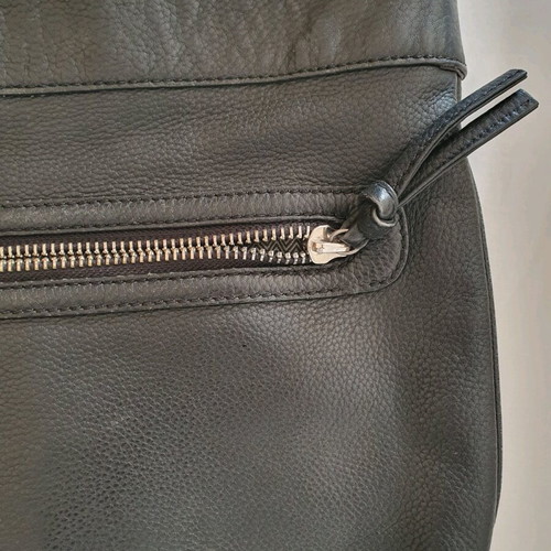 Massimo Dutti men's leather bag used, black