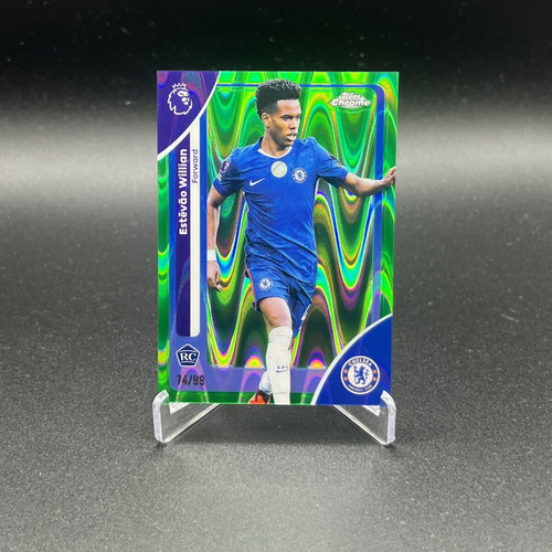 2025-26 Topps EPL Estevao Willian RC Green Raywave card new