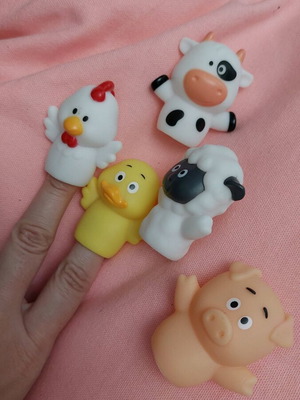 Finger animals new, set of five pieces