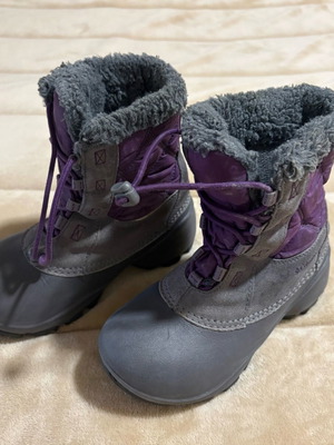Columbia kids waterproof boots used size 32 black
