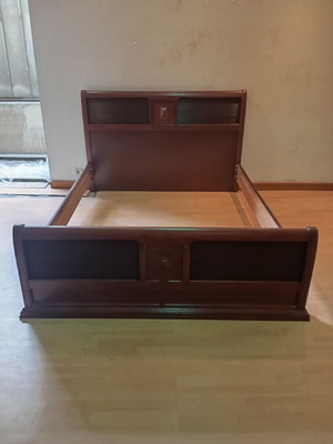 Classic Double Bed SBT-112 Cherry Brown