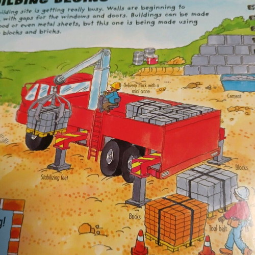 Building Site educational interactive book like new, English