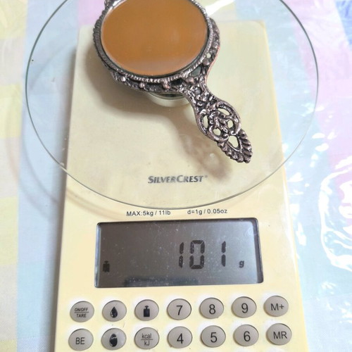 Vintage hand mirror used