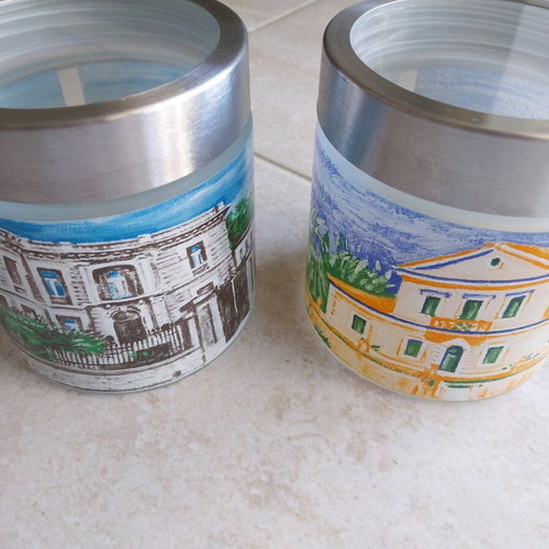 Storage jars used Antonopoulou-Kehagioglou for Loumidis, set of 3