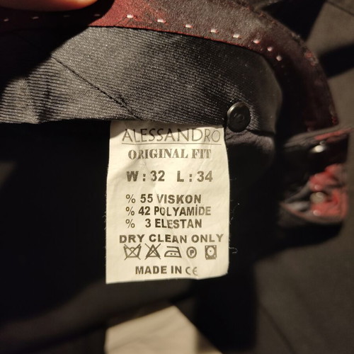 Alessandro men's pants size 32 used, black