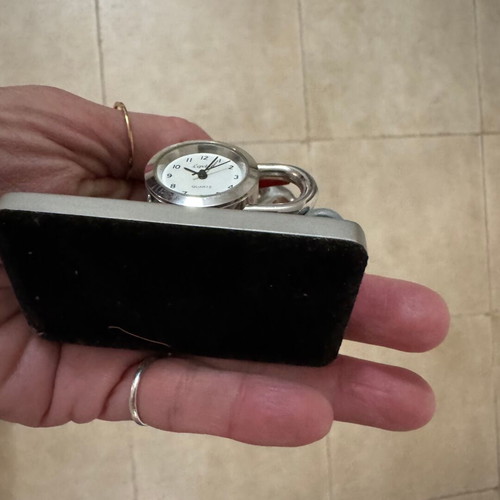 Decorative tabletop clock like new with tools theme